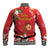 Spain Tio de Nadal Christmas Baseball Jacket Traditional Christmas Log Red Version - Wonder Print Shop