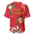 Spain Tio de Nadal Christmas Baseball Jersey Traditional Christmas Log Red Version - Wonder Print Shop