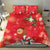 Spain Tio de Nadal Christmas Bedding Set Traditional Christmas Log Red Version - Wonder Print Shop