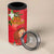 Spain Tio de Nadal Christmas 4 in 1 Can Cooler Tumbler Traditional Christmas Log Red Version - Wonder Print Shop