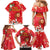 Spain Tio de Nadal Christmas Family Matching Mermaid Dress and Hawaiian Shirt Traditional Christmas Log Red Version - Wonder Print Shop