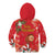 Spain Tio de Nadal Christmas Kid Hoodie Traditional Christmas Log Red Version - Wonder Print Shop