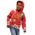 Spain Tio de Nadal Christmas Kid Hoodie Traditional Christmas Log Red Version - Wonder Print Shop