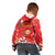 Spain Tio de Nadal Christmas Kid Hoodie Traditional Christmas Log Red Version - Wonder Print Shop