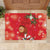 Spain Tio de Nadal Christmas Rubber Doormat Traditional Christmas Log Red Version - Wonder Print Shop