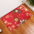 Spain Tio de Nadal Christmas Rubber Doormat Traditional Christmas Log Red Version - Wonder Print Shop