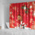 Spain Tió de Nadal Christmas Shower Curtain Traditional Christmas Log Red Version