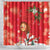 Spain Tió de Nadal Christmas Shower Curtain Traditional Christmas Log Red Version