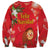 Spain Tio de Nadal Christmas Sweatshirt Traditional Christmas Log Red Version - Wonder Print Shop