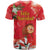 Spain Tio de Nadal Christmas T Shirt Traditional Christmas Log Red Version - Wonder Print Shop