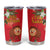 Spain Tio de Nadal Christmas Tumbler Cup Traditional Christmas Log Red Version - Wonder Print Shop