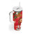 Spain Tio de Nadal Christmas Tumbler With Handle Traditional Christmas Log Red Version - Wonder Print Shop