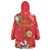 Spain Tió de Nadal Christmas Wearable Blanket Hoodie Traditional Christmas Log Red Version