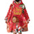 Spain Tió de Nadal Christmas Wearable Blanket Hoodie Traditional Christmas Log Red Version