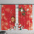 Spain Tio de Nadal Christmas Window Curtain Traditional Christmas Log Red Version - Wonder Print Shop