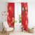 Spain Tio de Nadal Christmas Window Curtain Traditional Christmas Log Red Version - Wonder Print Shop