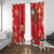 Spain Tio de Nadal Christmas Window Curtain Traditional Christmas Log Red Version - Wonder Print Shop