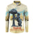 Spain El Oso y el Madrono Button Sweatshirt Madrid City Watercolor - Wonder Print Shop