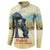 Spain El Oso y el Madrono Button Sweatshirt Madrid City Watercolor - Wonder Print Shop