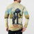 Spain El Oso y el Madrono Button Sweatshirt Madrid City Watercolor - Wonder Print Shop