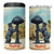 Spain El Oso y el Madrono 4 in 1 Can Cooler Tumbler Madrid City Watercolor - Wonder Print Shop