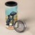 Spain El Oso y el Madrono 4 in 1 Can Cooler Tumbler Madrid City Watercolor - Wonder Print Shop