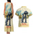 Spain El Oso y el Madrono Couples Matching Tank Maxi Dress and Hawaiian Shirt Madrid City Watercolor - Wonder Print Shop