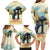 Spain El Oso y el Madrono Family Matching Long Sleeve Bodycon Dress and Hawaiian Shirt Madrid City Watercolor - Wonder Print Shop