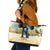 Spain El Oso y el Madrono Leather Tote Bag Madrid City Watercolor - Wonder Print Shop