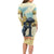 Spain El Oso y el Madrono Long Sleeve Bodycon Dress Madrid City Watercolor - Wonder Print Shop