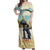 Spain El Oso y el Madrono Off Shoulder Maxi Dress Madrid City Watercolor - Wonder Print Shop