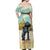 Spain El Oso y el Madrono Off Shoulder Maxi Dress Madrid City Watercolor - Wonder Print Shop