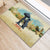 Spain El Oso y el Madrono Rubber Doormat Madrid City Watercolor - Wonder Print Shop