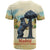 Spain El Oso y el Madrono T Shirt Madrid City Watercolor - Wonder Print Shop