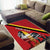 Personalized Belgium Area Rug Lion Rampant With Belgium Flag Colors - Wonder Print Shop