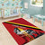 Personalized Belgium Area Rug Lion Rampant With Belgium Flag Colors - Wonder Print Shop