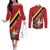 Personalized Belgium Couples Matching Off The Shoulder Long Sleeve Dress and Long Sleeve Button Shirt Lion Rampant With Belgium Flag Colors