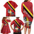 Personalized Belgium Family Matching Long Sleeve Bodycon Dress and Hawaiian Shirt Lion Rampant With Belgium Flag Colors - Wonder Print Shop