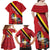 Personalized Belgium Family Matching Off Shoulder Maxi Dress and Hawaiian Shirt Lion Rampant With Belgium Flag Colors - Wonder Print Shop