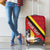 Personalized Belgium Luggage Cover Lion Rampant With Belgium Flag Colors - Wonder Print Shop