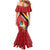 Personalized Belgium Mermaid Dress Lion Rampant With Belgium Flag Colors - Wonder Print Shop