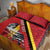 Personalized Belgium Quilt Bed Set Lion Rampant With Belgium Flag Colors - Wonder Print Shop