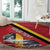 Personalized Belgium Round Carpet Lion Rampant With Belgium Flag Colors