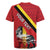 Personalized Belgium Rugby Jersey Lion Rampant With Belgium Flag Colors - Wonder Print Shop