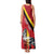 Personalized Belgium Tank Maxi Dress Lion Rampant With Belgium Flag Colors - Wonder Print Shop