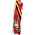 Personalized Belgium Tank Maxi Dress Lion Rampant With Belgium Flag Colors - Wonder Print Shop