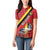 Personalized Belgium Women Polo Shirt Lion Rampant With Belgium Flag Colors - Wonder Print Shop