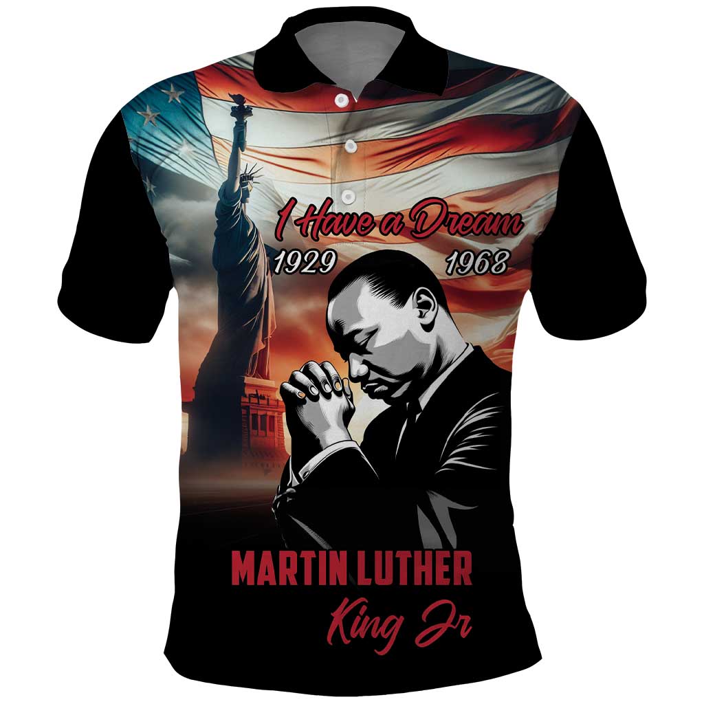 I Have a Dream MLK Day Polo Shirt The Time Is Always Right To Do What Is Right - Wonder Print Shop