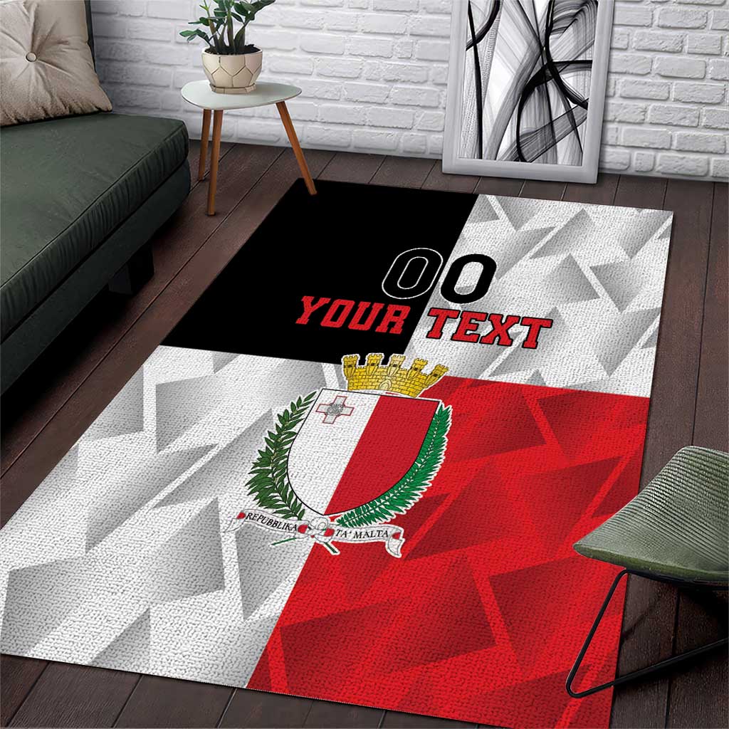 Custom Malta Rugby Area Rug L-imtaten Go Champions - Wonder Print Shop