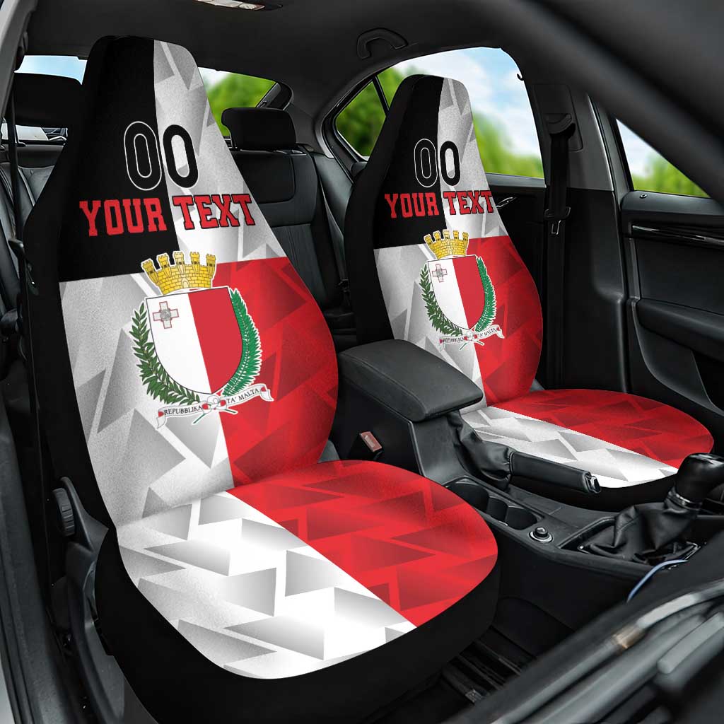 Custom Malta Rugby Car Seat Cover L-imtaten Go Champions - Wonder Print Shop